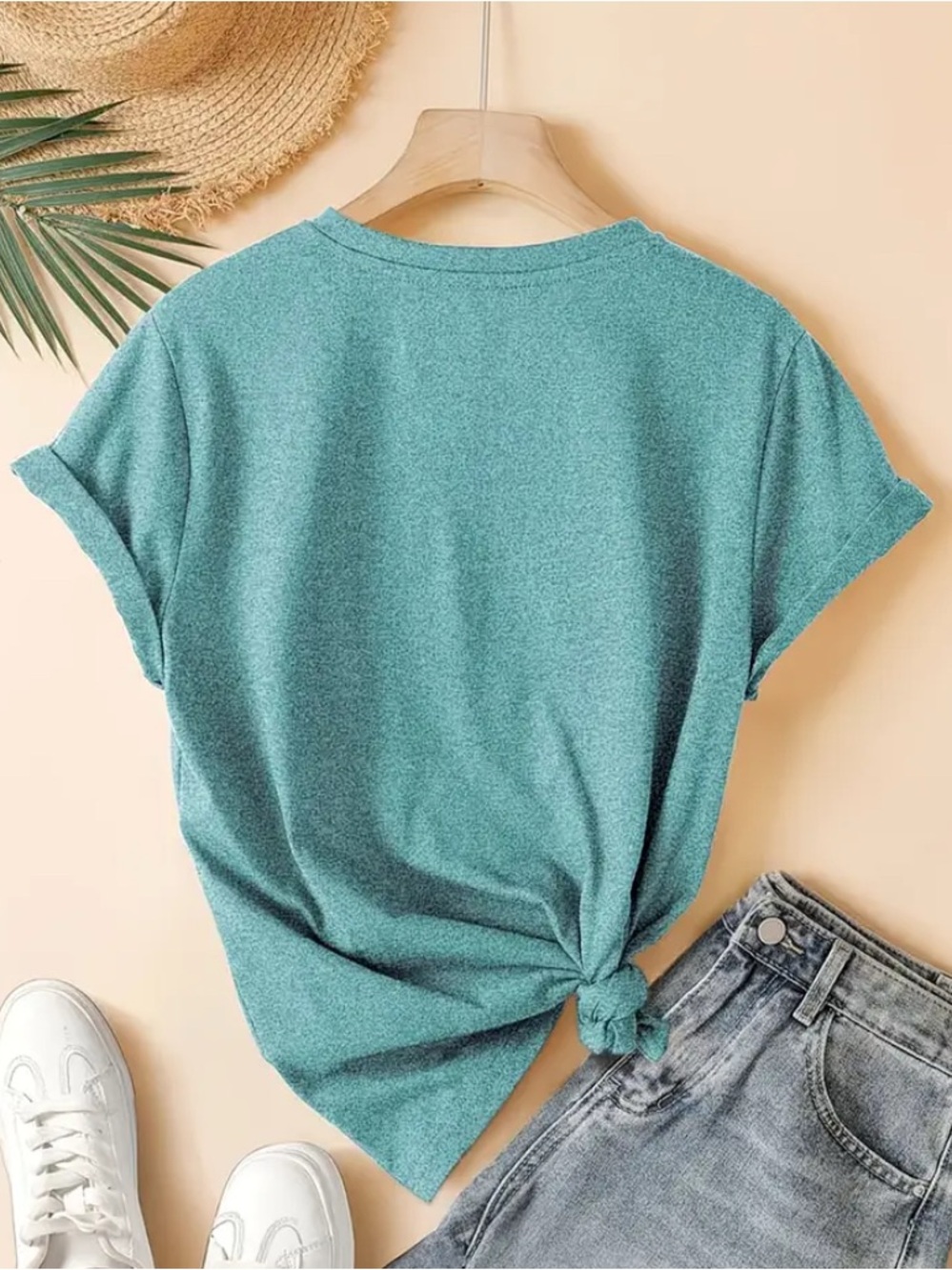 Halloween Teal 'Rattlin' Bones Rodeo' Graphic Tee - Picture 2 of 4